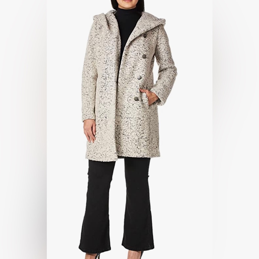 Cole Haan signature dropped shoulder hooded coat